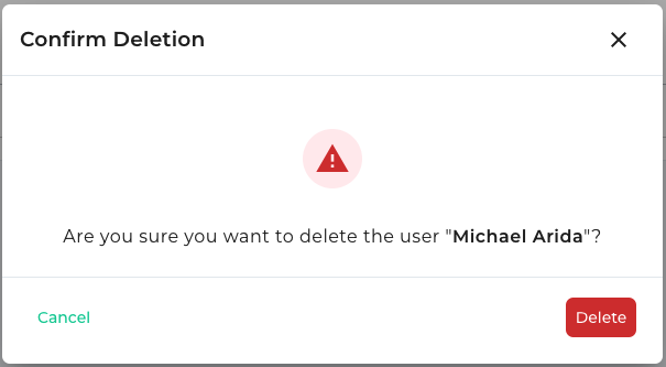 Removing a User